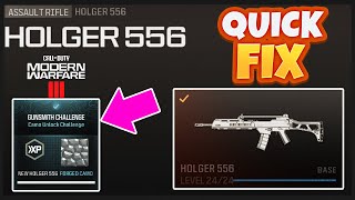 Easy Fix HOLGER 556 NonDrill Charge underbarrel forged challenge MW3 BUGGED [upl. by Ashil879]