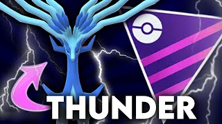 THUNDER XERNEAS IS A NASTY SURPRISE TO THE FLIER META IN THE MASTER LEAGUE  Pokémon GO PvP [upl. by Xyla]