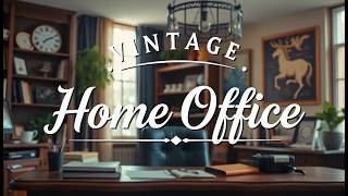 Vintage Home Office Decor Ideas  Create a Classic Workspace Style [upl. by Trainer]