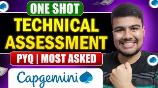 Capgemini Technical Assessment One Shot MCQ  PYQ amp Most Asked [upl. by Hayne]