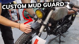 Universal Cafe Racer Mudguard Install  Honda CG125 [upl. by Waly127]