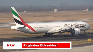 Flugzeug Start und Flugzeug Landung auf Flughafen DUsseldorf [upl. by Dominga824]