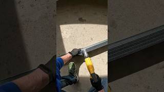 Sheet metal shears DeWalt DCS491✂️How to easily cut any drywall metal profile [upl. by Rolanda958]