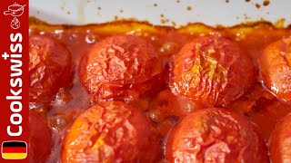 Gebackene Tomatensauce  Einfach und super schnell im Ofen zubereitete Tomatensoße [upl. by Morgen]