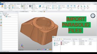 ImportOpen PARASOLID files in ZW3DCADBro [upl. by Nilhtac]