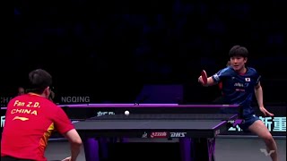 FULL MATCH  FAN ZHENDONG VS TOMOKAZU HARIMOTO  CHONGQINQ 2024 [upl. by Einatirb]