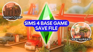 BRAND NEW SIMS 4 BASE GAME SAVE FILE EVERY SIMMER NEEDS FILLED WITH DIVERSITY AND INCREDIBLE LOTS [upl. by Nymassej]