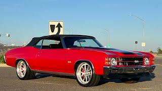 TEST DRIVE 1971 LSX 454 Convertible Chevelle CALL 9168567931 or VICTORYLAPCLASSICSNET [upl. by Mahda]