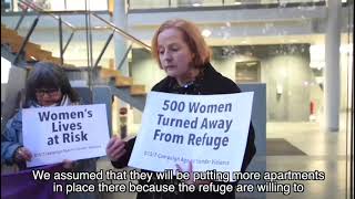 Protest at Fingal Council — Invest in Womens Refuges Immediately [upl. by Angelita]