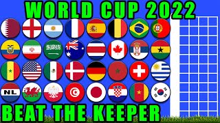 Beat the Keeper World Cup Marble Race Tournament  Marble Race King [upl. by Nelie]