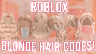 20 Aesthetic BLONDE HAIR CODES WITH CODES  LINKS  ROBLOX BLOXBURG BERRY AVENUE BROOKHAVEN [upl. by Clynes]