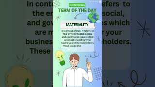 🌍Term of the Day MATERIALITY🌍 [upl. by Louisette]