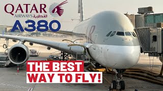 Trip Report QATAR AIRWAYS Airbus A380–800 Doha to Bangkok QATAR AIRWAYS Economy class [upl. by Vizzone]