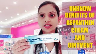 Bepanthen Cream Benefits Uses Types Warnings  difference between bepanthen cream and ointment [upl. by Hayarahs]