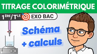 TITRAGE COLORIMÉTRIQUE 🎯 Exercice BAC  1ère amp Terminale spécialité  Chimie [upl. by Tasia]