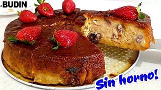 BUDIN DE PAN O PUDIN Casero SIN HORNO super FACIL [upl. by Lucie619]