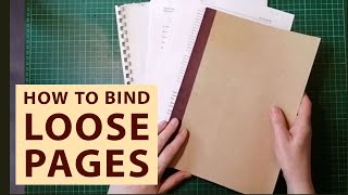 How to Bind Loose Pages Together A Simple Method [upl. by Naujad]