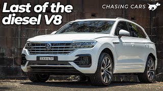 Volkswagen Touareg V8 TDI 2021 review  Chasing Cars [upl. by Atterahs]