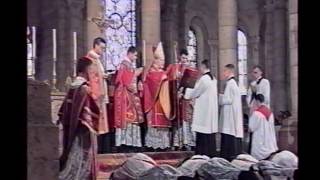 Ordination sacerdotale de lAbbé Laurent Guimon à Fontgombault 29 juin 1996 [upl. by Nylekoorb]