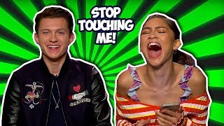 Tom Holland amp Zendaya Making Each Other Laugh So Hard SpiderMan Far From Home [upl. by Macdougall]