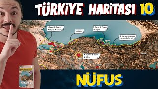 TÜRKİYENİN NÜFUS YOĞUNLUĞU Türkiye Harita Bilgisi Çalışması KPSSAYTTYT [upl. by Ytoc]