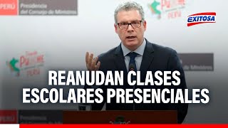 🔴🔵Minedu reanuda clases escolares presenciales en Lima desde hoy viernes 27 tras paro transportista [upl. by Schreib]