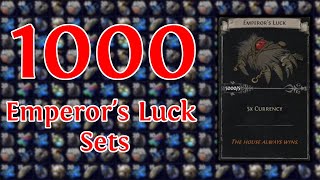 Opening 1000 Sets of Emperors Luck  Can This Card Be Redeemed  Path of Exile 324 Necropolis [upl. by Topping]