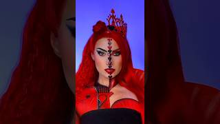 Red amp Queen of Hearts ♥️♠️ descendants disney cosplay makeup makeupartist [upl. by Aniarrol]