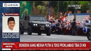 Bendera Sang Merah Putih amp Teks Proklamasi Tiba Di IKN Ini Harapan PLT Wakil Kepala OIKN [upl. by Nemsaj]