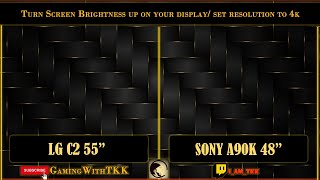 Sony A90K VS LG C2 OLED  Picture Quality PC Gaming Comparisons [upl. by Nekcerb167]