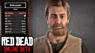 Character Creation Male  Red Dead Online All Features amp Options [upl. by Ahsatam]