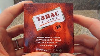 Tabac Shaving Soap  Lather Review [upl. by Risan]