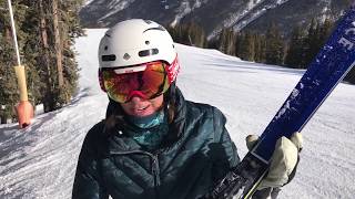 2019 Salomon SRace RUSH SL Ski Test with Caryn Flanagan [upl. by Benjamen]