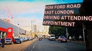 East London Romford road by Driving 🚗 ATTENDING HOSPITAL APPOINTMENTS [upl. by Aneed]