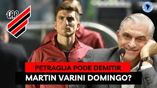 Petraglia pode demitir Varini no domingo  Pressionado Athletico vai encarar o Palmeiras na Arena [upl. by Ajram]