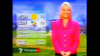 7News Adelaide  Weather Update Sponsored by Birds Eye Saturday August 11th 2001 [upl. by Beutler]