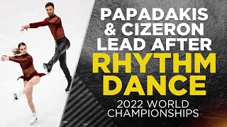 Gabriella Papadakis amp Guillaume Cizeron set world record rhythm dance score at worlds  CBC Sports [upl. by Jaf]