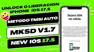 ✅Cómo liberar iPhone “ Tarjeta Sim no Válida “  iOS 175  con Rsim MKSD METODO TMSI MODE AUTO 2024 [upl. by Ovatsug]