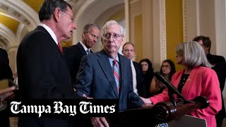 McConnell freezes midspeech at US Capitol [upl. by Dalli]