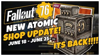 THE RETURN OF THE WIRELESS POWER GENERATOR Atomic Shop Update JUNE 18  JUNE 25  Fallout 76 [upl. by Ellehc]