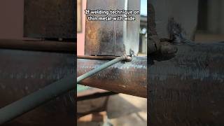 2f welding technique on thin metal with wide gaps arcwelder3595 stickwelding [upl. by Modesty]