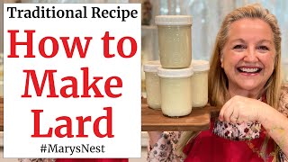 How to Make Lard  The Right Way  Step by Step Tutorial for How to Render Pork Fat [upl. by Ettennaej]