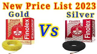 Finolex wire new rate  Finolex Gold Vs Silver  Finolex wire new wholesale price list [upl. by Danziger]