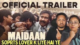 Maidaan Trailer REACTION  Ajay Devgn  Amit Sharma  Boney K  AR Rahman  EID 2024 [upl. by Naujik]