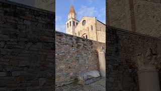 Aquileia X Basilica exterior amp bell tower Friuli sunny 271024 basilica belltower sunny [upl. by Zetrac]