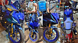 r15 v4 modified ‌ yamaha full Modification  r15v4 grab rail [upl. by Romie]