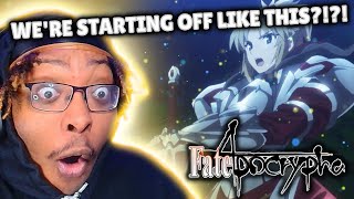 THIS IS GONNA BE A CRAZY RIDE  Fate Apocrypha Episode 1 Reaction [upl. by Vange]