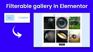 How To Create Filterable Gallery In Elementor Free  DCreato Academy [upl. by Barren953]