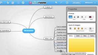 Mindmeister Review Online Mind Mapping  Visual Mapping Review Series 2013 [upl. by Dumanian402]