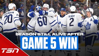 Knies Woll help Maple Leafs stay alive and send series back to Toronto for Game 6 [upl. by Radec577]